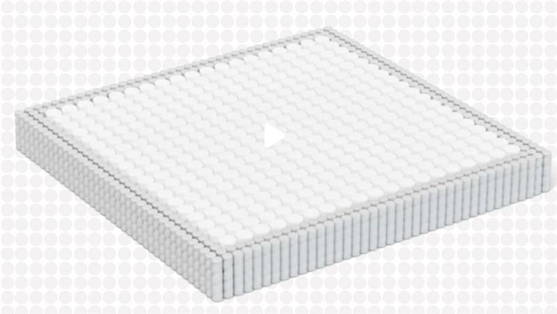 Hybrid mattress coil animation