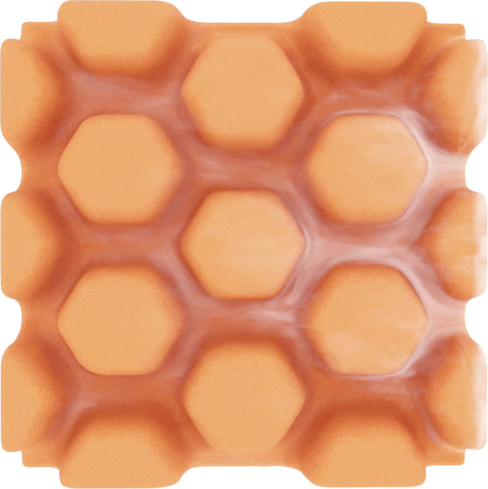 Memory foam air flow animation