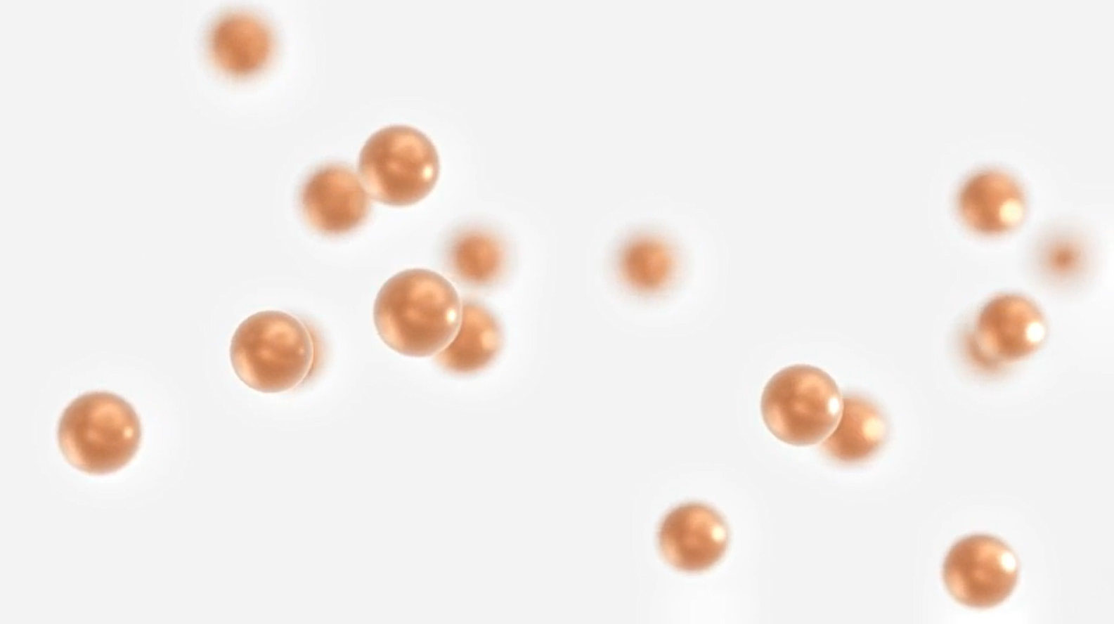 Copper particle animation