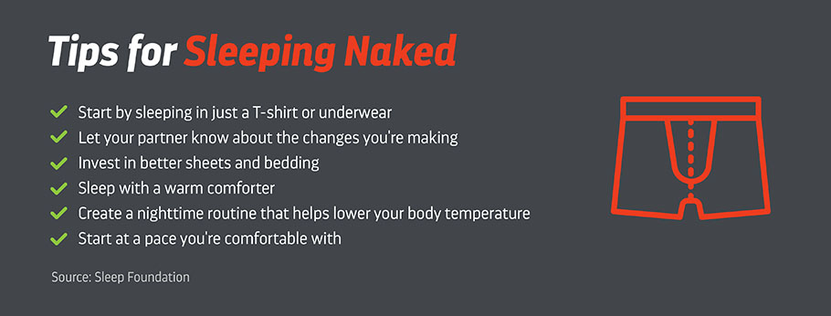tips for sleeping naked