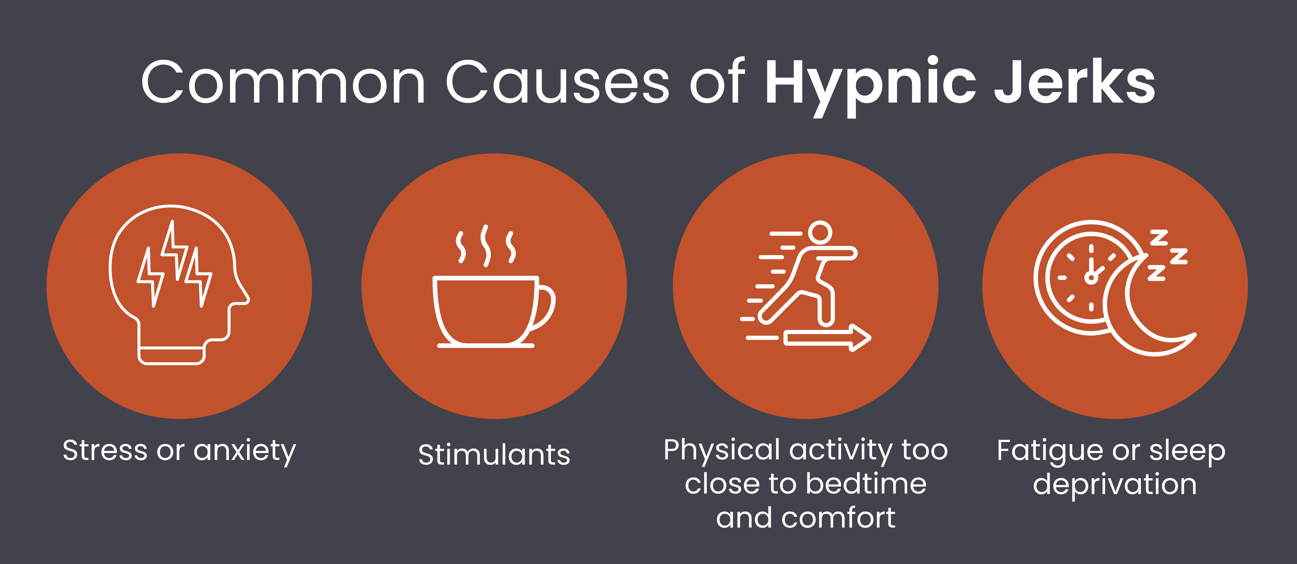 Common causes of hypnic jerks