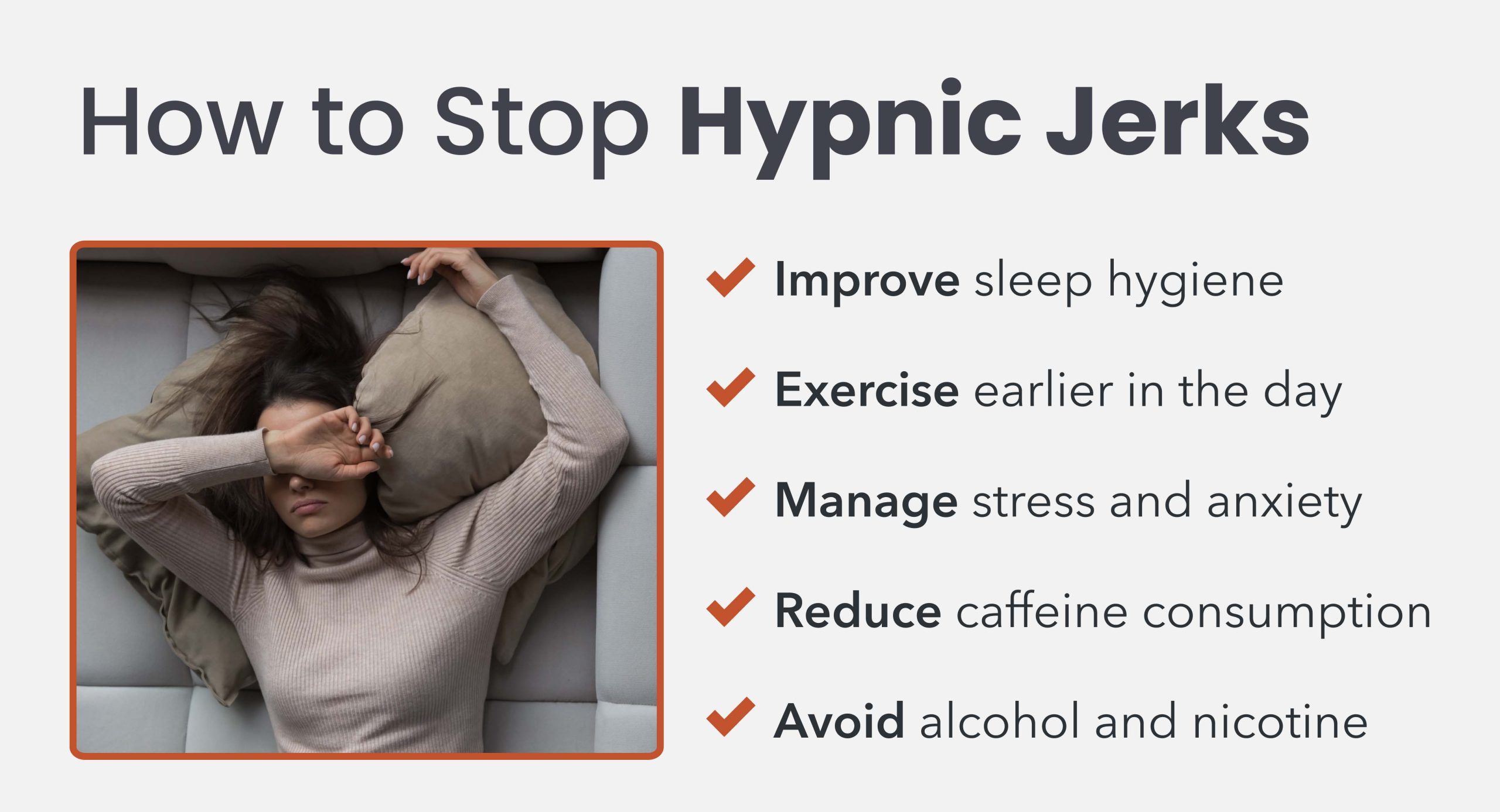 Tips on how to stop hypnic jerks